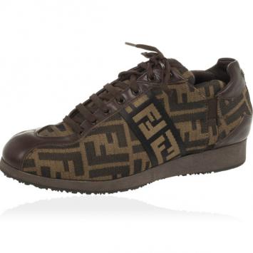 Fendi Tobacco Zucca Sneakers Size 38