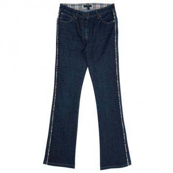 Burberry Dark Blue Flare Denim Pants S
