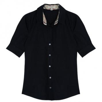 Burberry Black Short Sleeve Shirt XS