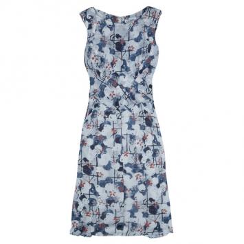 Chanel Floral Silk Printed Dress M