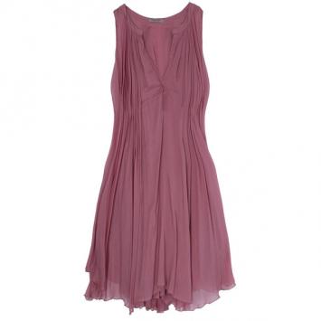 Bottega Veneta Pink Cotton Trapeze Dress S