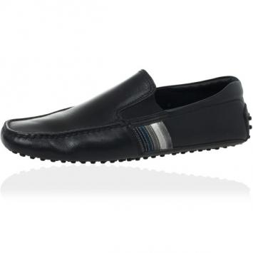 Pre Owned Tod's Black Leather Loafers Size 41