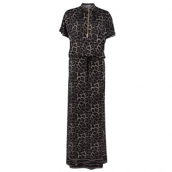 Michael Kors Leopard Print Jersey Maxi Dress