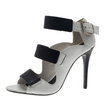 Alexander McQueen Two Tone Tri Buckle Sandals Size 40