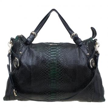 Gucci Metallic Black Leather Small Galaxy 