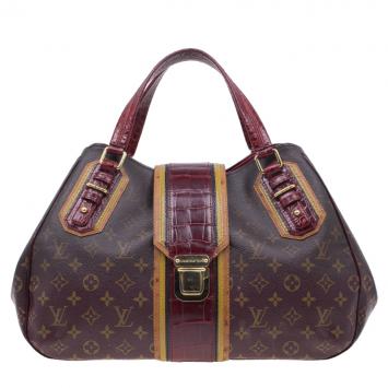 Louis Vuitton Monogram Canvas and Alligator Skin Limited Edition Mirage Griet Satchel
