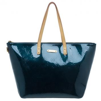 Louis Vuitton Green Monogram Vernis Bellevue Tote GM