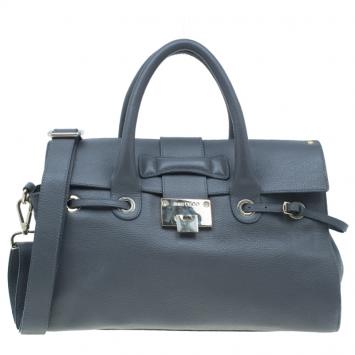 Jimmy Choo Grey Leather Rosalie Satchel