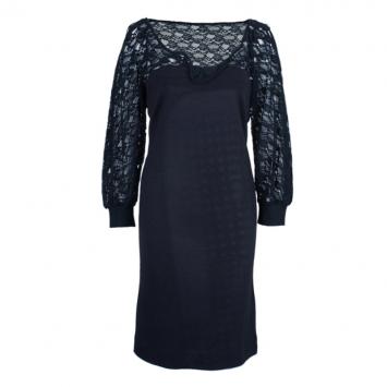 See by Chloe Black Lace Cotton Dress M