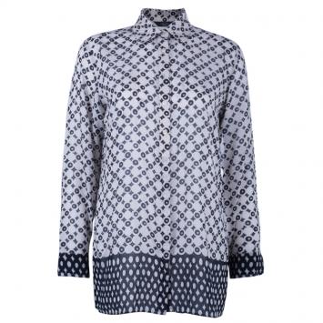 Weekend Max Mara Geometric Print Silk Shirt S