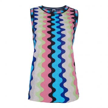 M Missoni Wave Crochet Knit Top L
