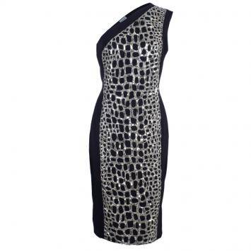 Philosophy Di Alberta Ferretti One Shoulder Embellished Dress M