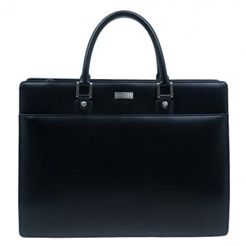 Pre Owned Montblanc Black Leather Meisterstuck Document Case