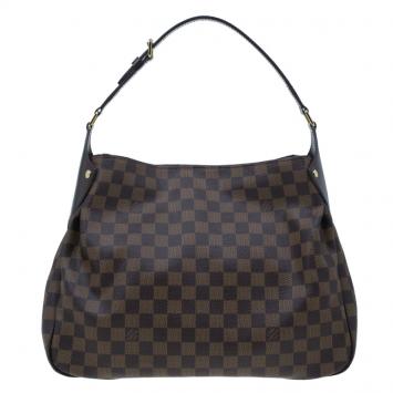 Louis Vuiton Brown Canvas Damier Ebene Reggia Hobo