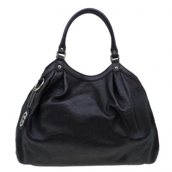 Gucci Brown Guccissima Leather Large Sukey Tote