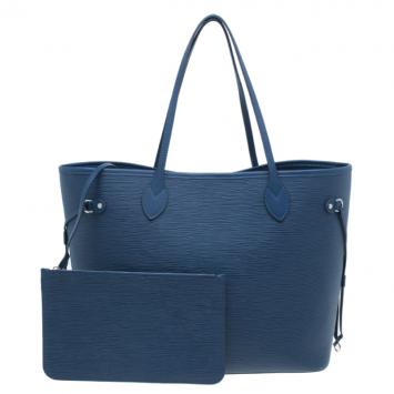 Louis Vuitton Blue Epi Leather Neverfull MM