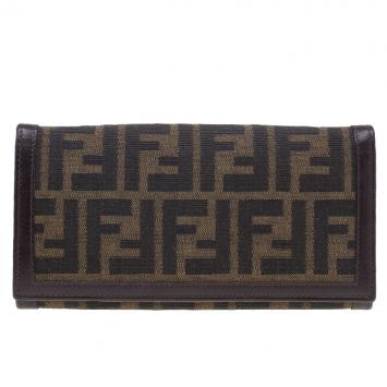 Fendi Zucca Canvas Continental Wallet