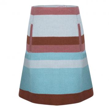 See By Chloe Multicolor Striped Wool Skirt
