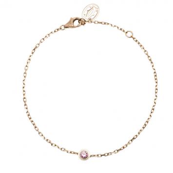 Cartier Saphirs Légers De Cartier Pink Sapphire Rose Gold Bracelet 