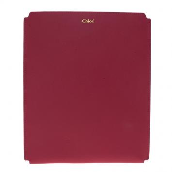 Chloe Red Leather High Tech Ipad Cover