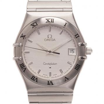 Omega White Stainless Steel Constellation Women’s Wristwatch 33MM