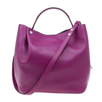 Dior Pink Leather Medium Diorific Bucket Tote