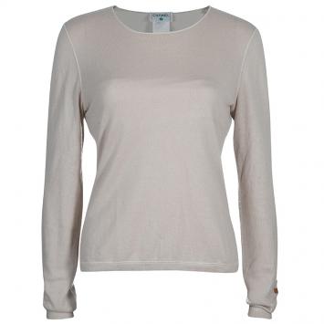 Pre Owned Chanel Beige Cashmere Sweater M