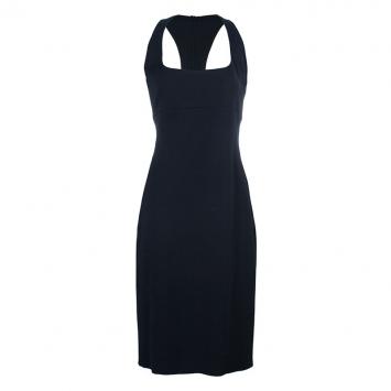 Dsquared2 Black Racer-back Cotton Dress L