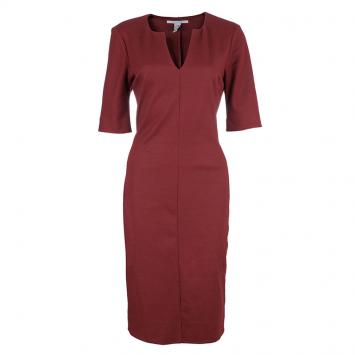 Diane Von Furstenberg Aurora Wool Sheath Dress L