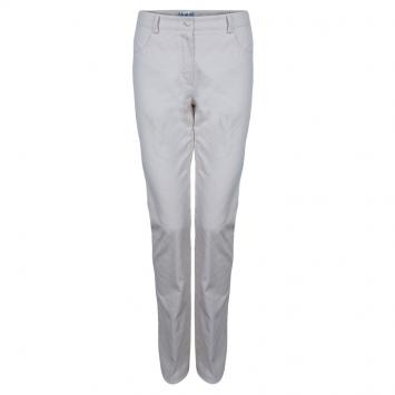 Pre Owned Chanel Cream Stitch Detail Trousers M