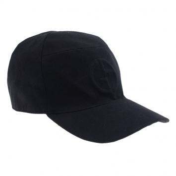 Pre Owned Giorgio Armani Black Logo Baseball Cap Size 60