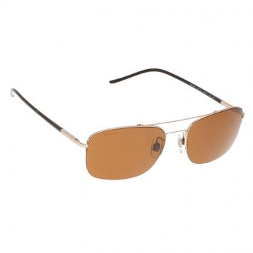Pre Owned Giorgio Armani Gold 6001 Sunglasses