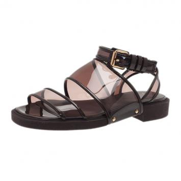Givenchy Brown PVC Sandals Size 39.5