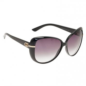Gucci Metallic Black Leather Small Galaxy 
