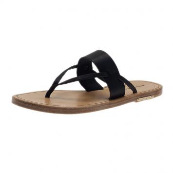 Isabel Marant Black Leather Étoile Alexia Sandals Size 38