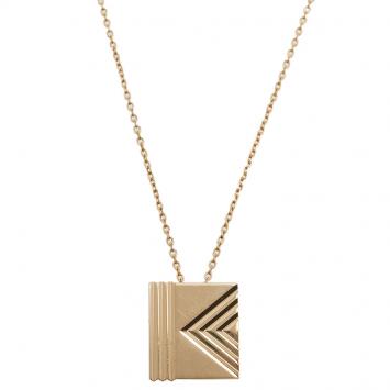 Kenzo Gold Plated Pendant Necklace