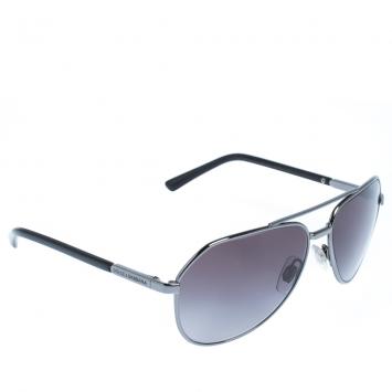 Pre Owned Dolce & Gabbana Grey Gradient/Silver DG2125 Sunglasses