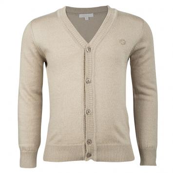 Pre Owned Gucci Beige Cashmere Blend Knit Long Sleeve Button Front Cardigan 4 Yrs