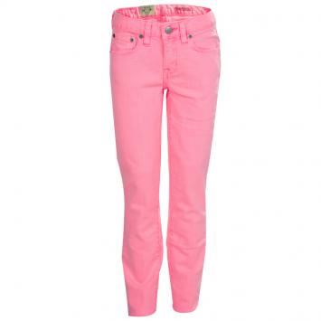 مملوكة مسبقًا Ralph Lauren Neon Pink Denim Bowery Skinny Jeans 10 Yrs