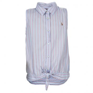 Pre Owned Ralph Lauren Striped Sleeveless Cotton Top 8 Yrs