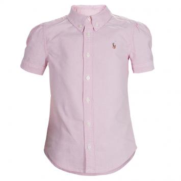 Pre Owned Ralph Lauren Pink Short Sleeve Buttondown Shirt 5 Yrs