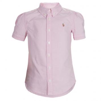 Pre Owned Ralph Lauren Pink Short Sleeve Buttondown Shirt 3 Yrs