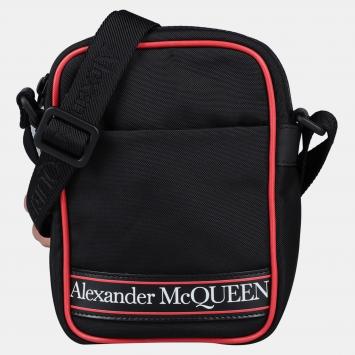Pre Owned Alexander McQueen Black Nylon Crossbody Bag