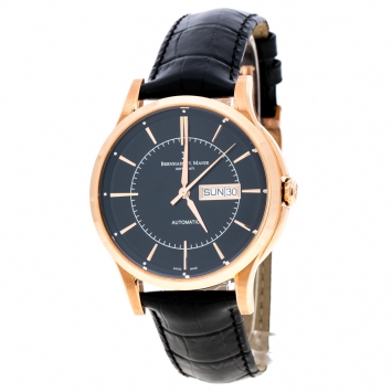 Bernhard H Mayer Black Rose Gold PVD Plated Stainless Steel Chronos-Rose Gold Limited Edition Men's Wristwatch 42MM