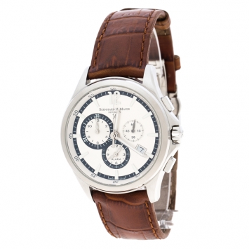 Bernhard H Mayer Depuis 1871 White Stainless Steel  Virtus Men's Wristwatch 43 mm