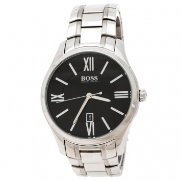 Pre Owned Boss By Hugo Boss Black Stainless Steel HB.225.1.14.2679 Men's Wristwatch 43 mm