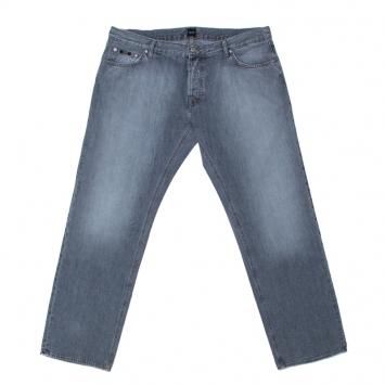Pre Owned Boss By Hugo Boss Grey Cotton Medium Wash Denim Scout1 Jeans 4XL