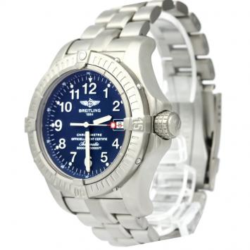 Pre Owned Breitling Blue Titanium Avenger Men's Wristwatch 44MM