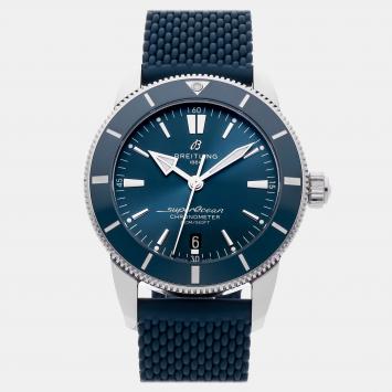 Pre Owned Breitling Superocean Heritage AB2030161C1S1 Blue Stainless Steel Automatic Men's Watches 44mm