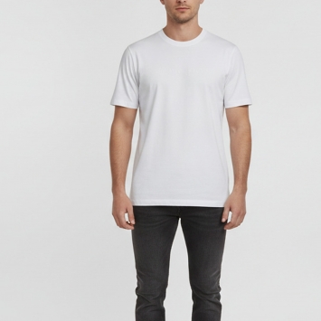 Pre Owned Brunello Cucinelli White Cotton Dream Out Loud Print Slim Fit T-Shirt M 
